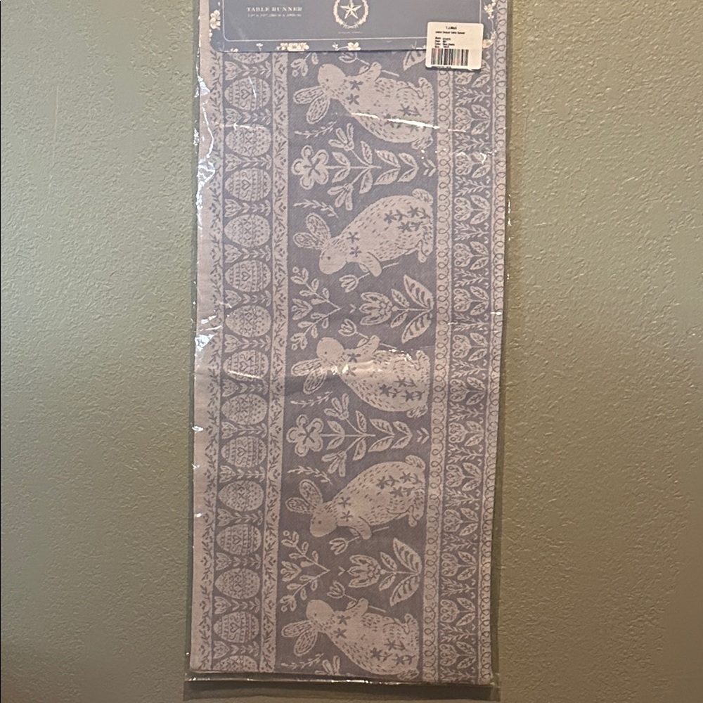 Rachel Ashwell Bunny Easter Spring Table Runner - Picture 3 of 5
